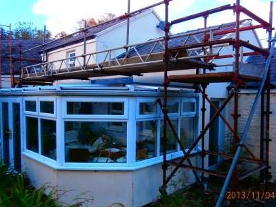 Bridge over conservatory